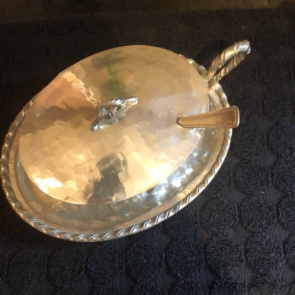 Vintage Pewter Cheese Bowl - Picture 3 of 8